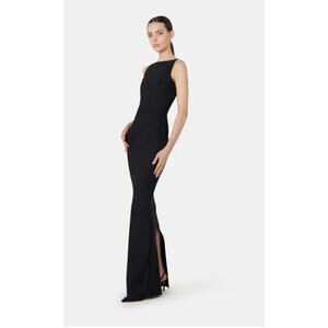 NEW, CHIARA BONI La Petite Robe Iwoo Long Dress Black 46 #LD0128